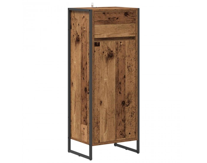 Sonata H Шкаф за баня Старо дърво 40 x 30 x 100 см Инженерно дърво