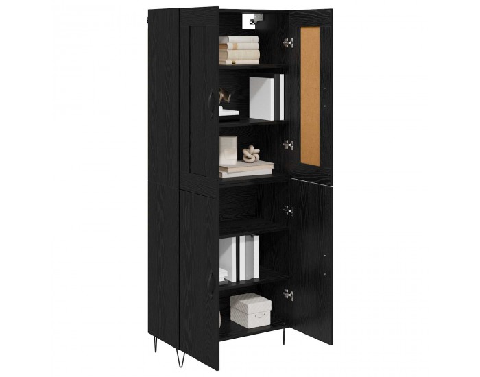 Sonata H Висок шкаф Черния дъб 69,5 x 34 x 180 см Инженерно дърво