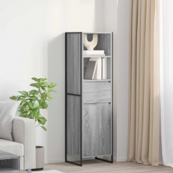 Sonata H Шкаф за книги Сив Сонома 43 x 36 x 150.5 см Инженерно дърво - Шкафове, Витрини, Модулни секции