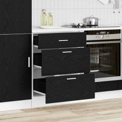 Sonata H Кухненски базов шкаф Riga Черния дъб 60 x 46 x 81,5 см - Модули Sonata