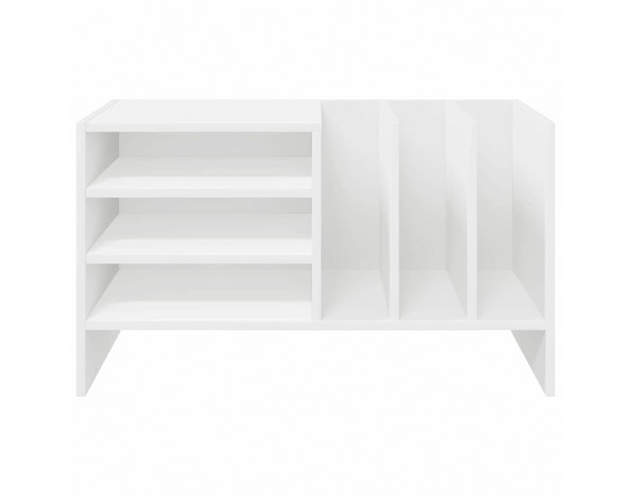 Sonata H Шкаф за грамофонни плочи Бяло 78.5 x 35 x 45 см Инженерно дърво