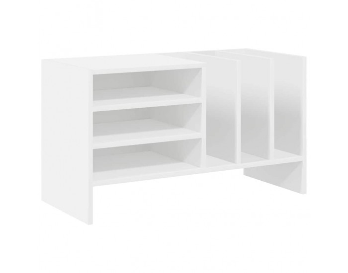 Sonata H Шкаф за грамофонни плочи Бяло 78.5 x 35 x 45 см Инженерно дърво