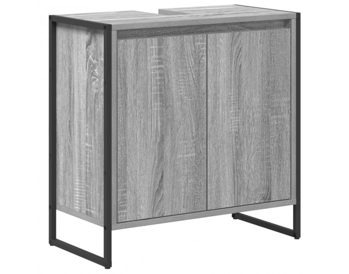 Sonata H Комплект мебели за баня с чекмедже Сив Сонома Инженерно дърво