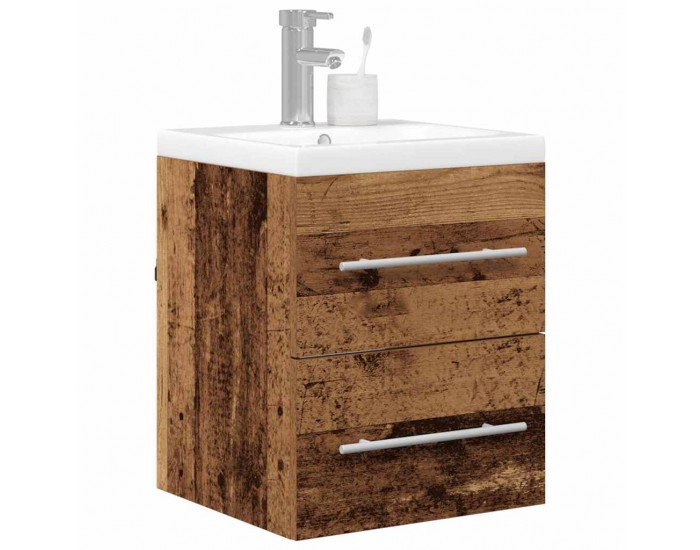 Sonata H Шкаф за мивка в баня с чекмедже Кафяво 42 x 39 x 52 см