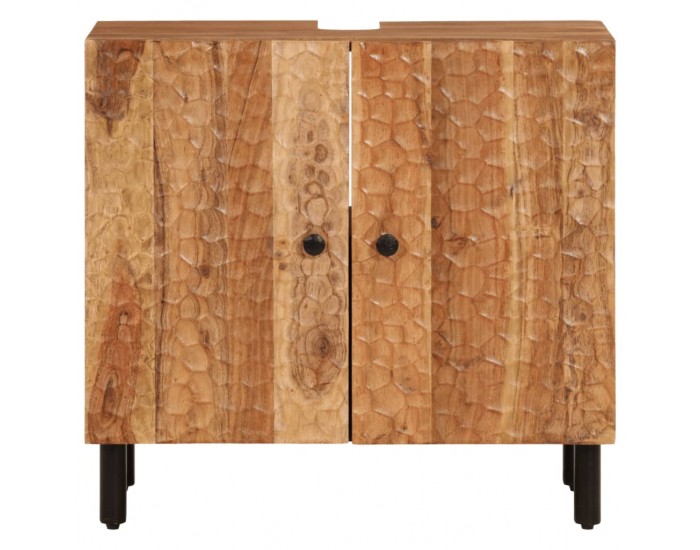 Sonata H Шкаф за баня 62x33x58 см масивно акациево дърво