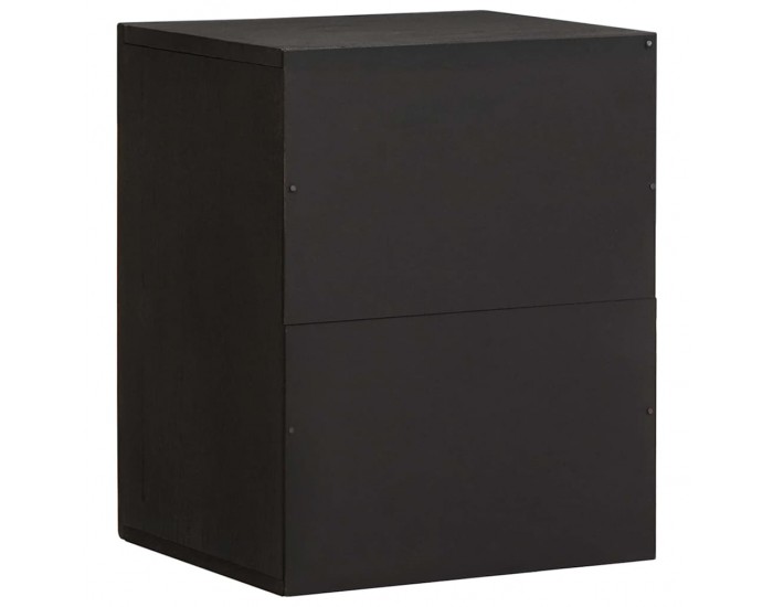 Sonata H Стенен шкаф с врата Черно 38 x 33 x 48 см Солидно мангово дърво