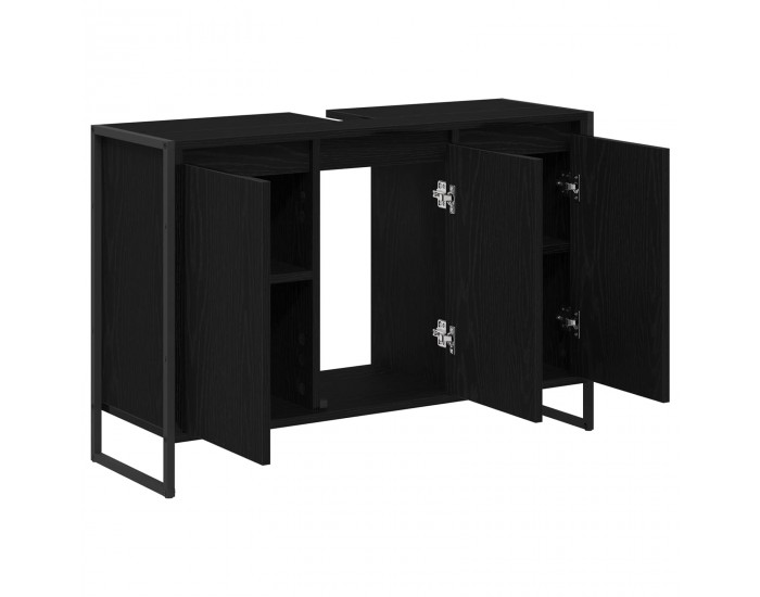 Sonata H Шкаф за баня с врата Черния дъб 90 x 30 x 60 cm Инженерно дърво