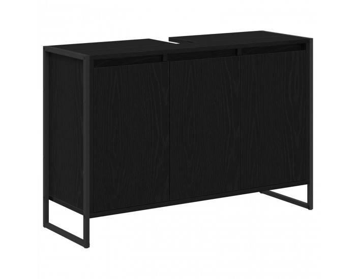 Sonata H Шкаф за баня с врата Черния дъб 90 x 30 x 60 cm Инженерно дърво