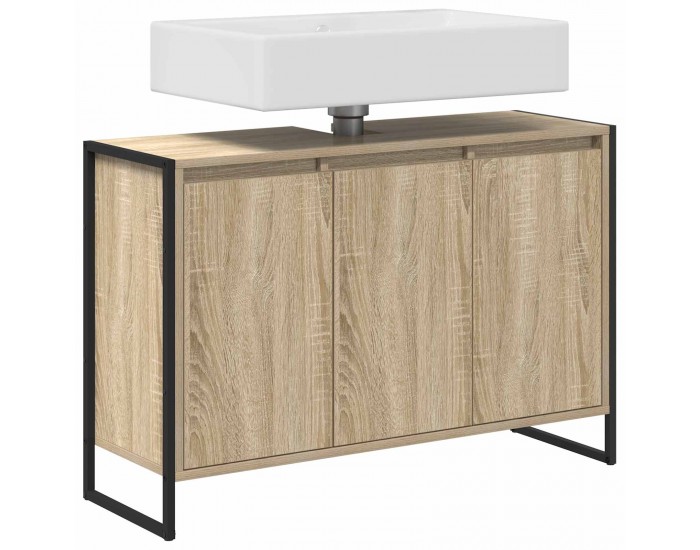 Sonata H Шкаф за баня с врата Сонома 90 x 30 x 60 cm Инженерно дърво