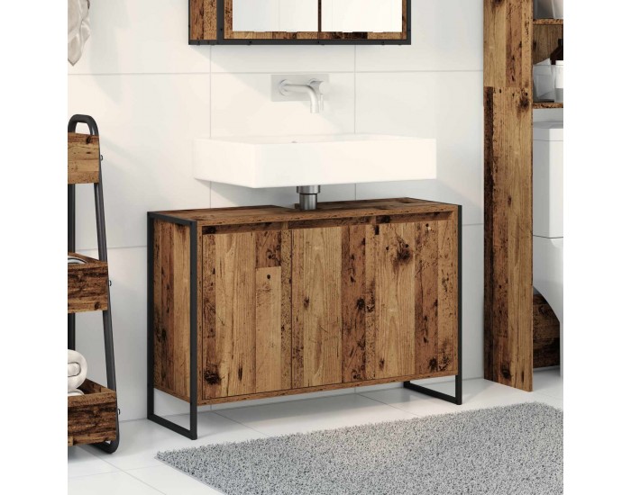 Sonata H Шкаф за баня Старо дърво 90 x 30 x 60 cm Инженерно дърво