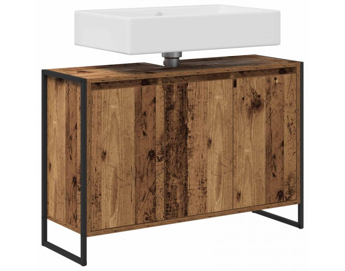 Sonata H Шкаф за баня Старо дърво 90 x 30 x 60 cm Инженерно дърво