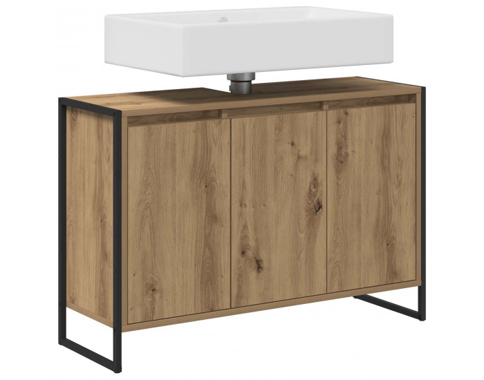 Sonata H Шкаф за баня Дъб Артизан 90 x 30 x 60 cm Инженерно дърво