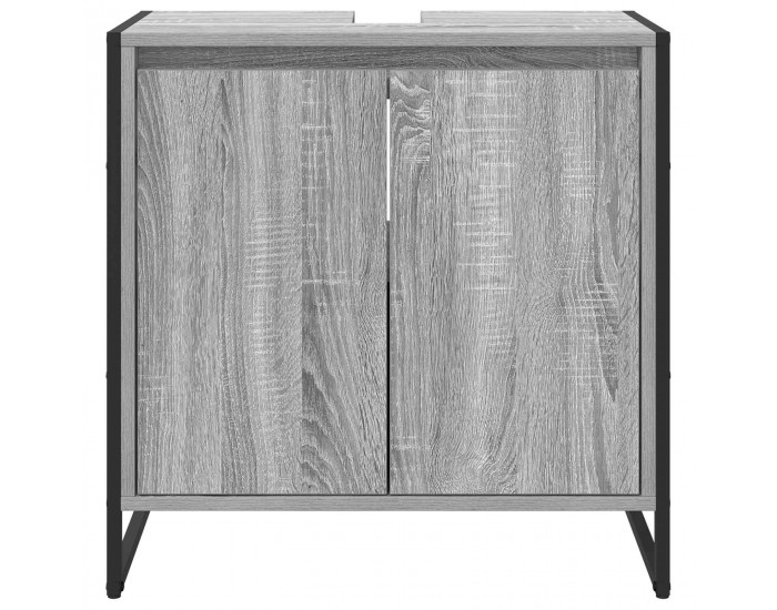 Sonata H Шкаф за баня с врата Сив Сонома 60 x 30 x 60 cm Инженерно дърво