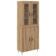 Sonata H Висок шкаф Дъб 69,5 x 34 x 180 см Инженерно дърво