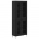 Sonata H Висок шкаф Черния дъб 69,5 x 34 x 180 см Инженерно дърво