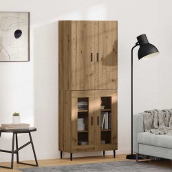 Sonata H Висок шкаф Старо дърво 69,5 x 34 x 180 см - Дневна