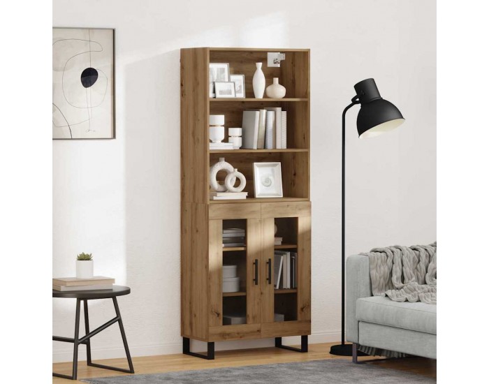 Sonata H Висок шкаф Дъб 69,5 x 34 x 180 см Инженерно дърво