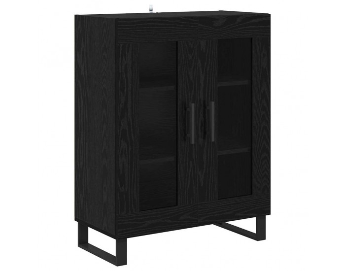 Sonata H Висок шкаф 2 pcs Черния дъб Инженерна дървесина и стъкло