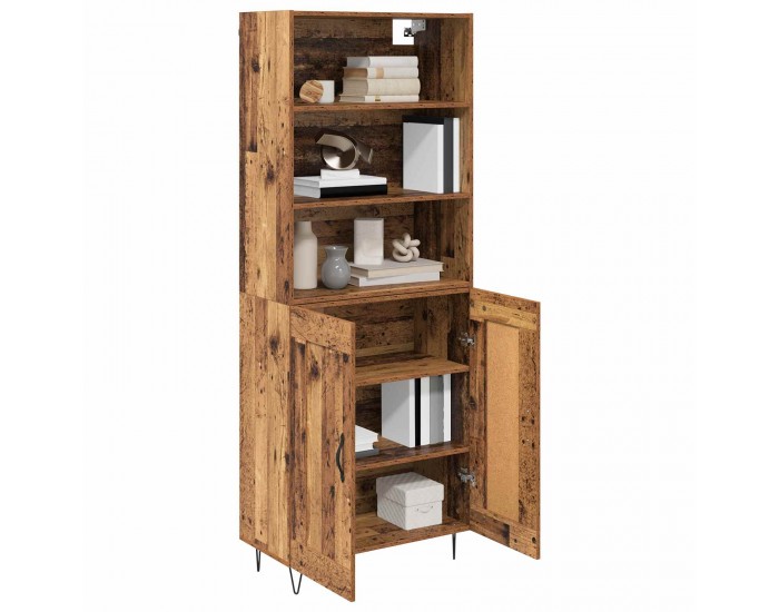 Sonata H Висок шкаф Старо дърво 69,5 x 34 x 180 см Инженерно дърво