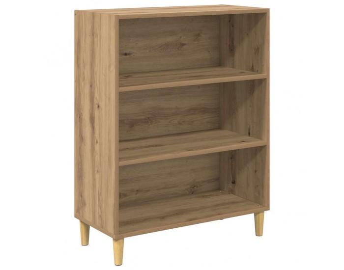 Sonata H Висок шкаф Дъб 69,5 x 34 x 180 см Инженерна дървесина и стъкло