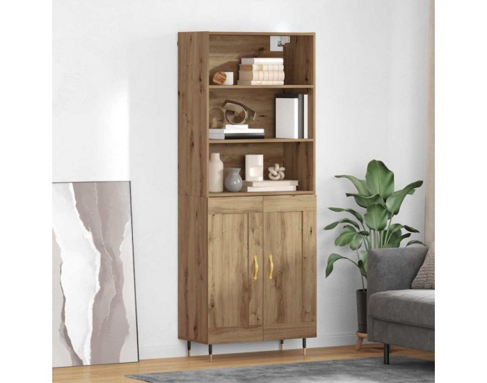 Sonata H Висок шкаф Дъб 69,5 x 34 x 180 см Инженерно дърво