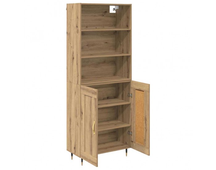 Sonata H Висок шкаф Дъб 69,5 x 34 x 180 см Инженерно дърво