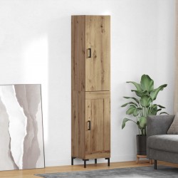 Sonata H Висок шкаф Дъб 69,5 x 34 x 180 см Инженерно дърво - Дневна