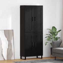 Sonata H Висок шкаф Черния дъб 69,5 x 34 x 180 см Инженерно дърво - Шкафове, Витрини, Модулни секции