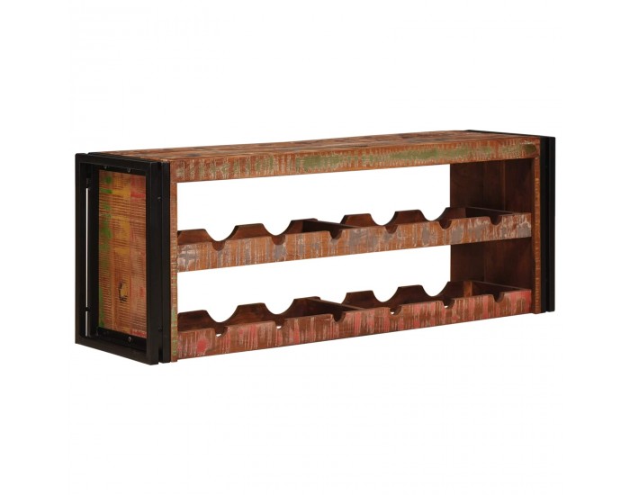 Sonata H Винен рафт 100 x 45 x 33 см Солидна рециклирана дървесина