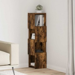 Sonata H Ъглов шкаф Бяло 25,5x25x102см Инженерно дърво - Гардероби