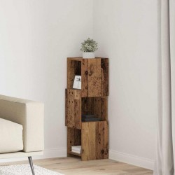 Sonata H Ъглов шкаф Бяло 25,5x25x80см Инженерно дърво - Гардероби