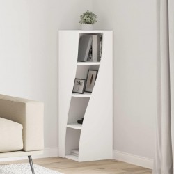 Sonata H Ъглов шкаф Бяло 32x32x102см Инженерно дърво - Гардероби