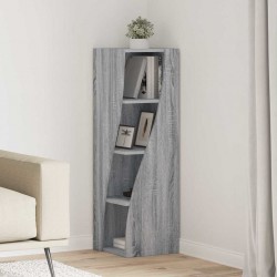 Sonata H Ъглов шкаф Бяло 32x32x102см Инженерно дърво - Гардероби