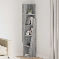 Sonata H Ъглов шкаф Бяло 27,5x27x140см Инженерно дърво - Гардероби