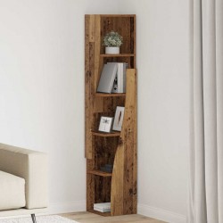 Sonata H Ъглов шкаф Бяло 27,5x27x140см Инженерно дърво - Гардероби