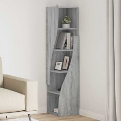 Sonata H Ъглов шкаф Бяло 32x32x140см Инженерно дърво - Гардероби