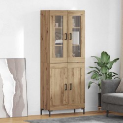 Sonata H Висок шкаф 2 pcs Дъб 69,5 x 34 x 180 см Инженерно дърво - Шкафове, Витрини, Модулни секции