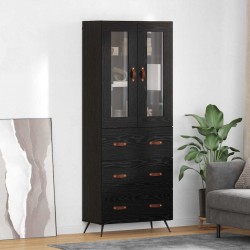 Sonata H Хайборд шкаф с чекмедже 2 pcs Черния дъб Инженерно дърво - Шкафове, Витрини, Модулни секции