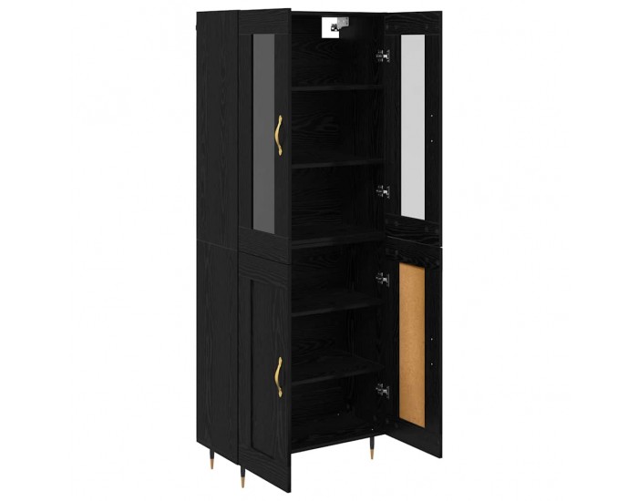 Sonata H Висок шкаф 2 pcs Черния дъб 69,5 x 34 x 180 см Инженерно дърво