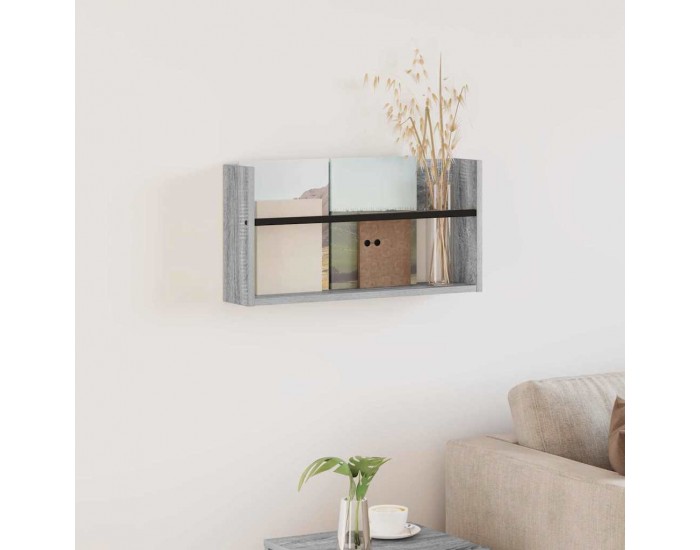 Sonata H Етажерка за списания Сив Сонома 60 x 12 x 30 см Инженерно дърво