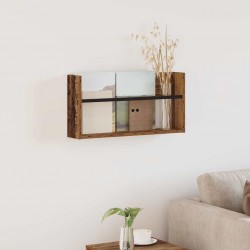 Sonata H Етажерка за списания с рафт Старо дърво 60 x 12 x 30 см - Изтривалки и Поставки за чадъри