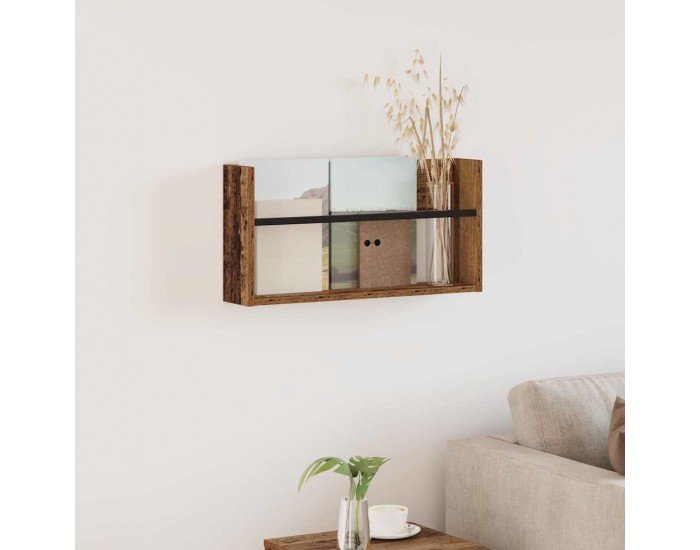 Sonata H Етажерка за списания с рафт Старо дърво 60 x 12 x 30 см