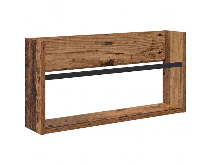 Sonata H Етажерка за списания с рафт Старо дърво 60 x 12 x 30 см