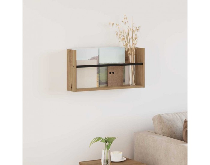 Sonata H Етажерка за списания с рафт Дъб 60 x 12 x 30 см Инженерно дърво