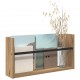 Sonata H Етажерка за списания с рафт Дъб 60 x 12 x 30 см Инженерно дърво