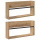 Sonata H Етажерка за списания 2 pcs Дъб 60 x 12 x 30 см Инженерно дърво