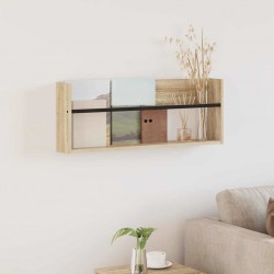 Sonata H Етажерка за списания Сонома дъб 80 x 12 x 30 см Инженерно дърво - Изтривалки и Поставки за чадъри