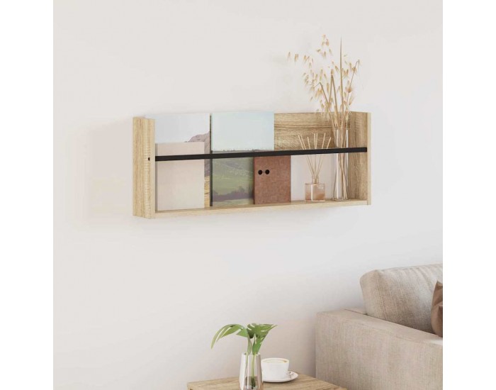 Sonata H Етажерка за списания Сонома дъб 80 x 12 x 30 см Инженерно дърво