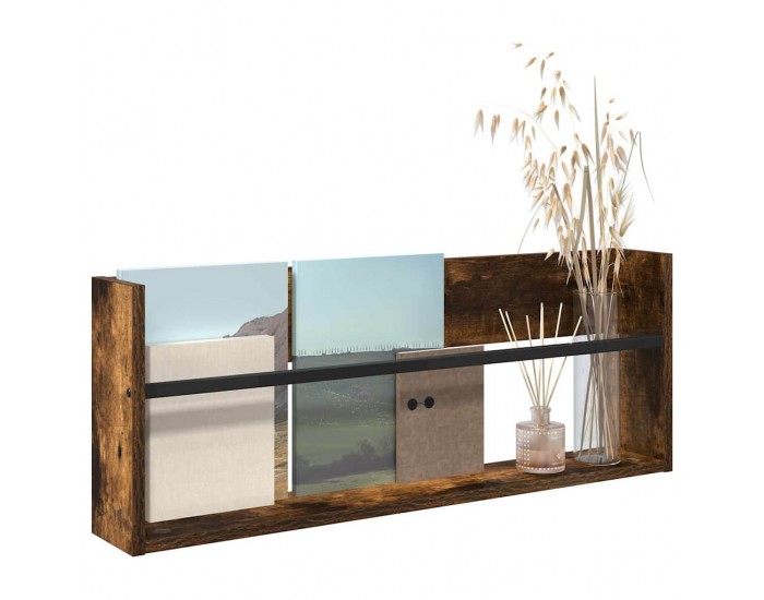 Sonata H Етажерка за списания Димян дъб 80 x 12 x 30 см Инженерно дърво