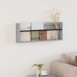 Sonata H Етажерка за списания Сив Сонома 80 x 12 x 30 см Инженерно дърво - Изтривалки и Поставки за чадъри